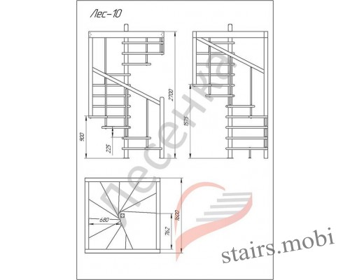 ЛЕС-10 вид4 чертеж stairs.mobi