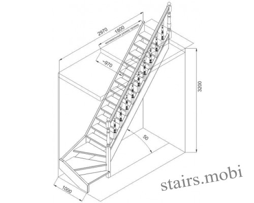 Престиж ЛП-11 вид4 чертеж stairs.mobi